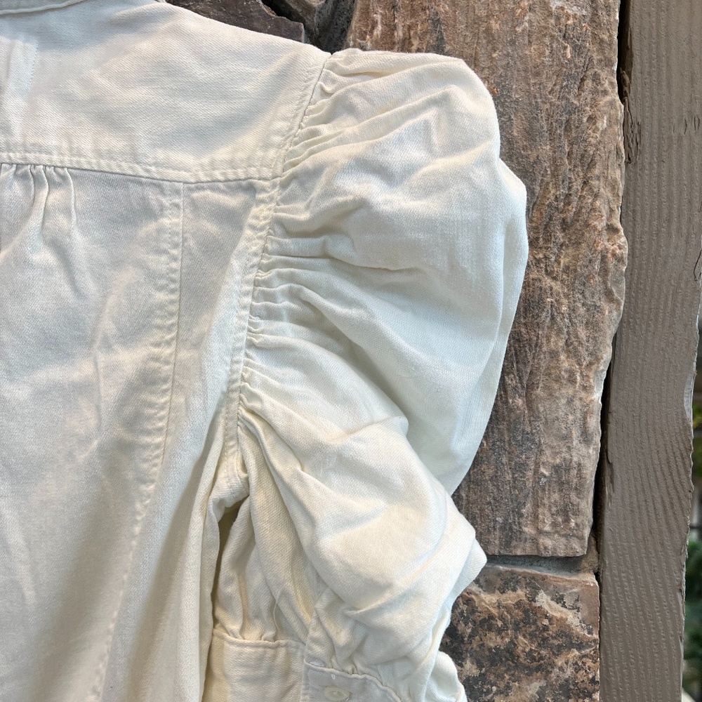 FRAME Cream denim dress size S